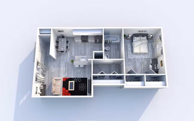 A3 Renovated 215 floor plan